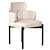 Contemporary SYLVIE Chair: Sleek Design by Meridiani 3D model small image 1