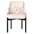 Contemporary SYLVIE Chair: Sleek Design by Meridiani 3D model small image 2