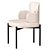 Contemporary SYLVIE Chair: Sleek Design by Meridiani 3D model small image 3