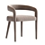 Lisette White Dining Chair - Stain & Spill-Resistant Fabric 3D model small image 3