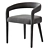 Lisette White Dining Chair - Stain & Spill-Resistant Fabric 3D model small image 5