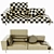 Transformable 3-Seater Sofa 3D model small image 6