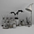 Versatile Bathroom Accessory Set 3D model small image 2