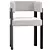 Stylish T Chair by Baxter 3D model small image 1