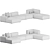 Muuto Connect Corner Sofa 02: Modern Modular Comfort 3D model small image 3