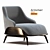 Elegant Brigid Armchair: Timeless Comfort 3D model small image 1