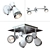 Modern Spot Set with Metal Finish 3D model small image 1