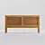 Boho Chic Rattan Media Console 3D model small image 1