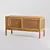 Boho Chic Rattan Media Console 3D model small image 2