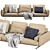 Luxurious Soft Dream Sofa by Flexform 3D model small image 2