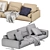 Luxurious Soft Dream Sofa by Flexform 3D model small image 7