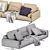 Luxurious Soft Dream Sofa by Flexform 3D model small image 19
