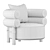 Rogers Modern Accent Armchair 3D model small image 4
