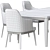 Poliform Sophie Armchair & Henry Table Set 3D model small image 5