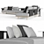 Roda Eden: Stylish 3-Seater Sofa 3D model small image 2