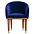 CB2 Viceroy Velvet Chair 3D model small image 3