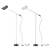 Elegant Birdy Floor Lamp 3D model small image 1