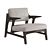 Contemporary OKHA MILES Armchair 3D model small image 1