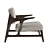 Contemporary OKHA MILES Armchair 3D model small image 3