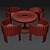 Elegant Upholstered Dining Chair 3D model small image 3