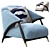 Modern Forward Armchair 3D model small image 1