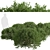 3-Piece Boxwood Shrub Set: Elegant & Evergreen 3D model small image 3