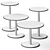 Sleek Coffee Tables Set 3D model small image 3