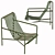 Palissade Lounge Chair: Modern Outdoor Seating 3D model small image 3