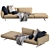 Flexform Soft Dream Chaise Lounge: Unparalleled Comfort & Elegance 3D model small image 4