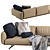 Flexform Soft Dream Chaise Lounge: Unparalleled Comfort & Elegance 3D model small image 5