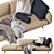 Flexform Soft Dream Chaise Lounge: Unparalleled Comfort & Elegance 3D model small image 6
