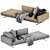 Flexform Soft Dream Chaise Lounge: Unparalleled Comfort & Elegance 3D model small image 7