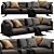 Sleek Ditre Italia Skin Sofa 3D model small image 6