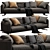 Sleek Ditre Italia Skin Sofa 3D model small image 1