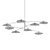 Elegant CALLA Chandelier 3D model small image 2