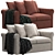 Harlanda 2-Seat Sofa: Elegant & Compact 3D model small image 2