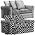 Harlanda 2-Seat Sofa: Elegant & Compact 3D model small image 6