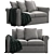 Harlanda 2-Seat Sofa: Elegant & Compact 3D model small image 12