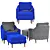 Sophisticated Everett Chair - West Elm 3D model small image 5