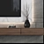 Versatile TV Wall Unit for Stunning Renders 3D model small image 3