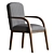 Parigi Dining Armchair: Elegant and Comfortable 3D model small image 1