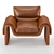 Retro De Sede Leather Chair 3D model small image 2