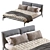 Flexform Adda Bed: Stylish and Comfortable 3D model small image 4