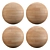 Maple Wood Parquet Texture Kit 3D model small image 2