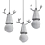 Elegant Deer Horn Pendant Light 3D model small image 2