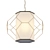 Sleek Metal Pendant Light 3D model small image 1