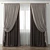 Elegant Sheer Curtain 3D model small image 1