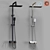 Modern Adjustable Shower System 3D model small image 1