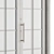 White Vintage Glass Door Set 3D model small image 2