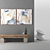 Elegant Collection: 3 Framed Paintings 3D model small image 3